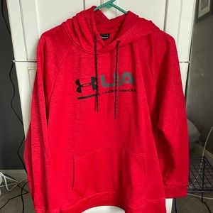 Red under armor sweatshirt size large